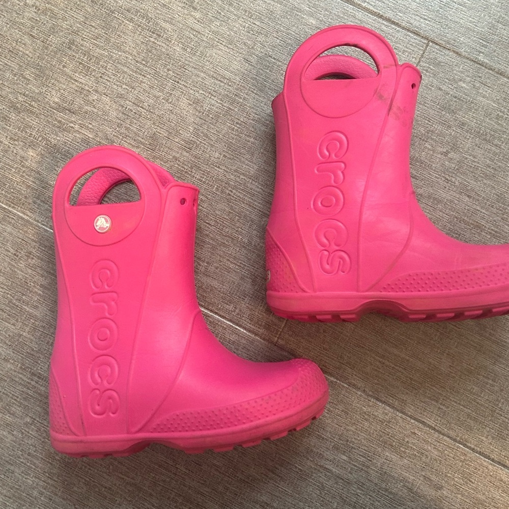 CROCS Rain Boots Size 13c Used